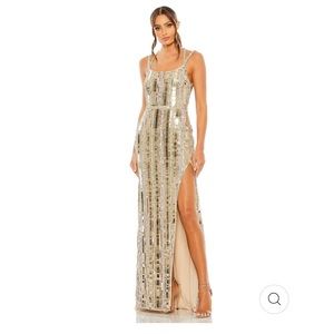 NWT Mac Duggal Mirror Gown